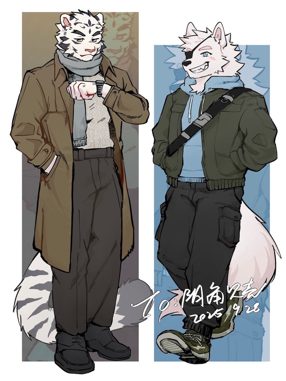 耽熊-北柯与亦明【转自微博：山狗狗】